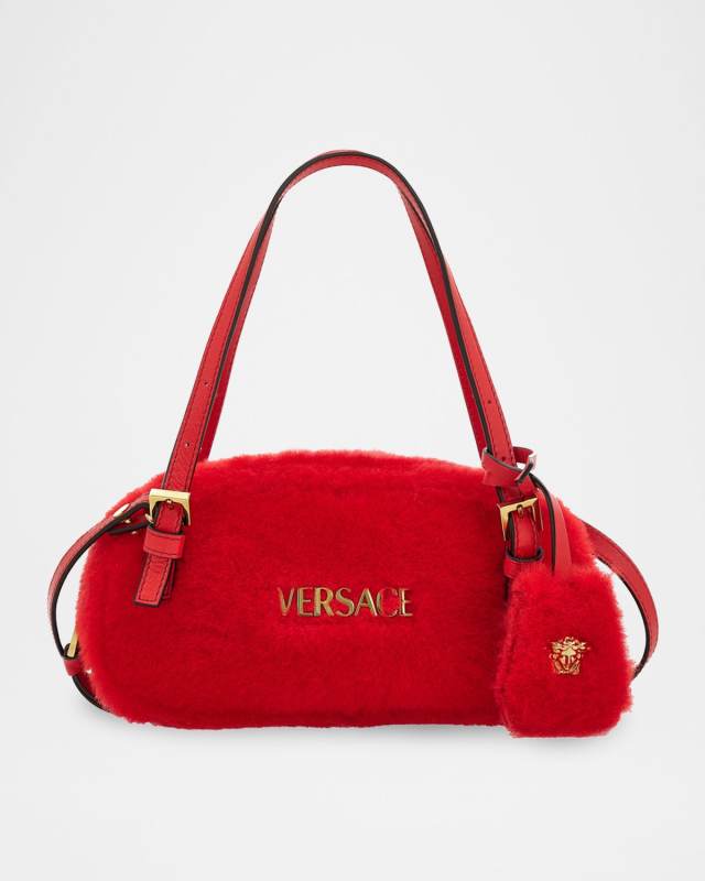Mini Faux Fur Bowler Shoulder Bag